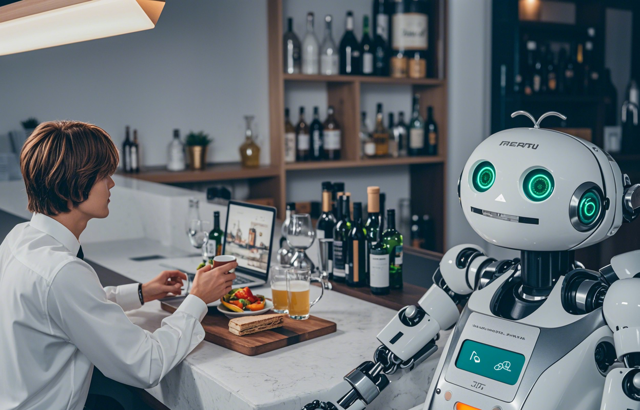 酒店送餐机器人