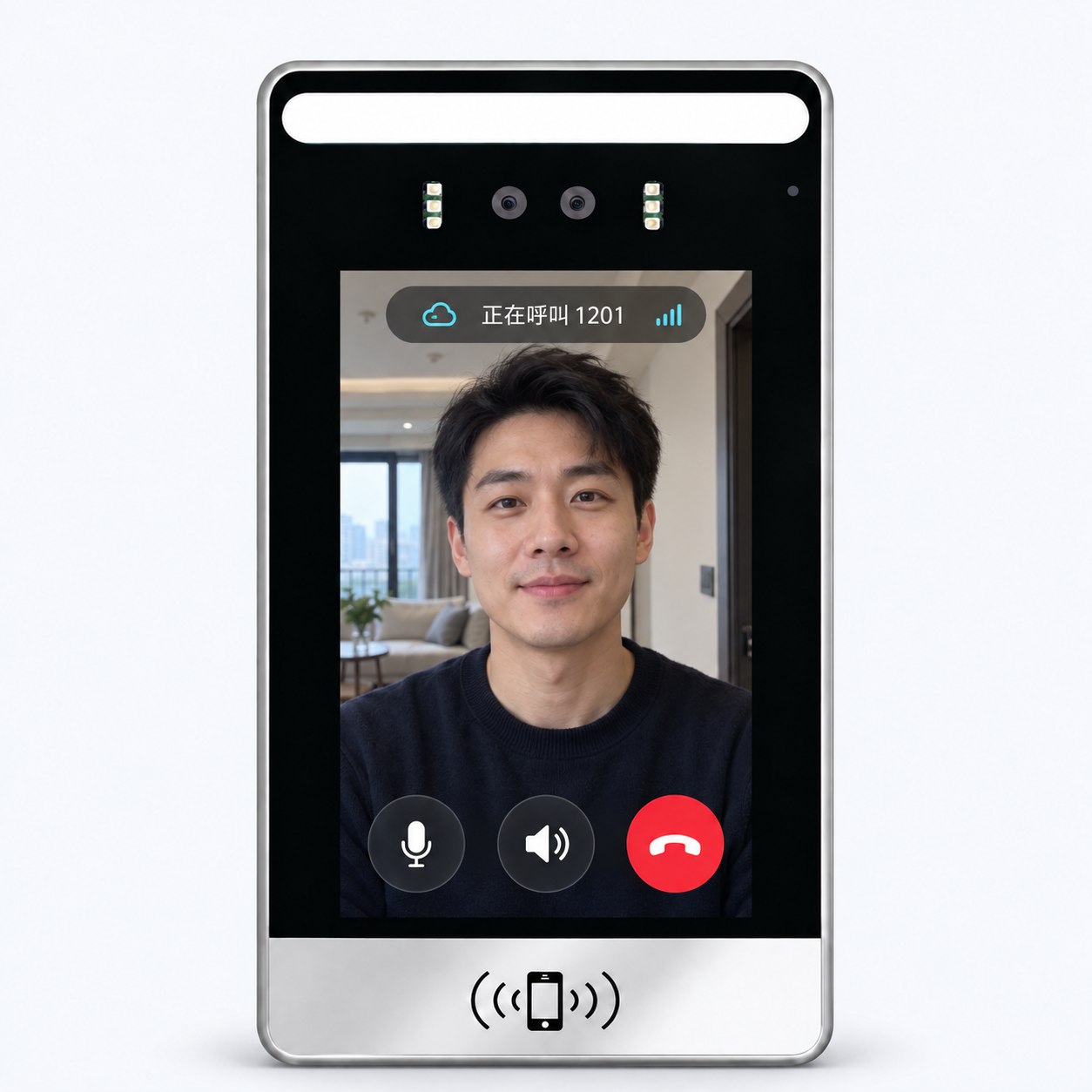 RM700V 7英寸人脸识别云可视对讲门口机