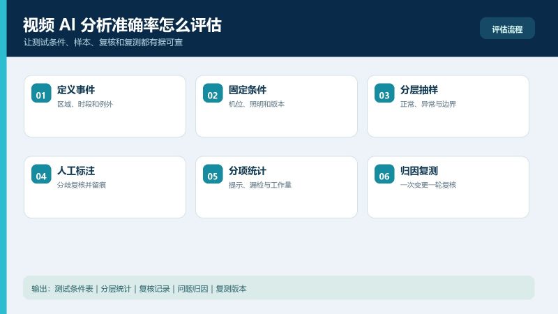 视频AI分析准确率怎么评估：常见问题、检查重点与适用边界