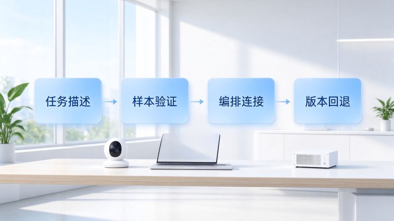 视觉AI技能怎样从任务描述走到部署版本？